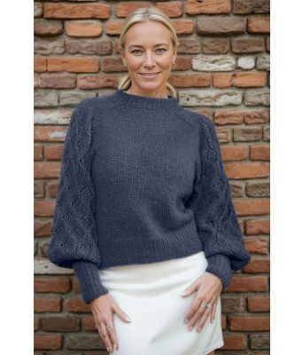 Jeansblå Juliegenser - Mie Mack Cappelen by Viking 2415-5-327