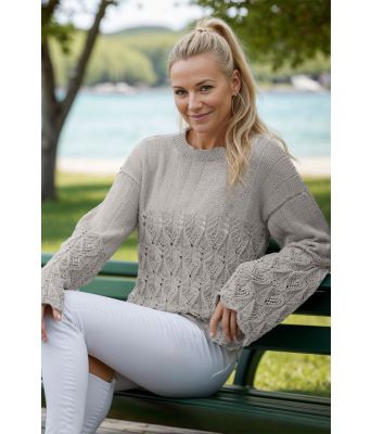 Lysegrå Eukalyptus sommergenser - Viking 2418-6-413