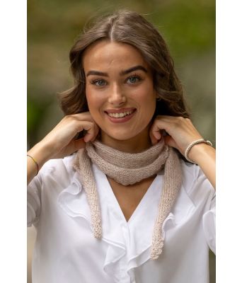 Aggie skjerf sandfarget - Viking 2425-7A