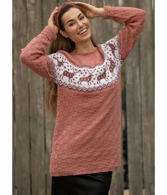 Suse genser med elg fra Viking 1824-4