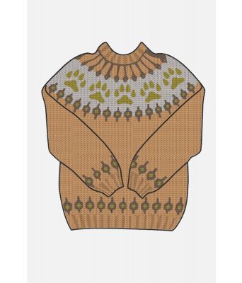 Villmarksgenseren / The wilderness sweater garnpakke i Hobbygarn - M