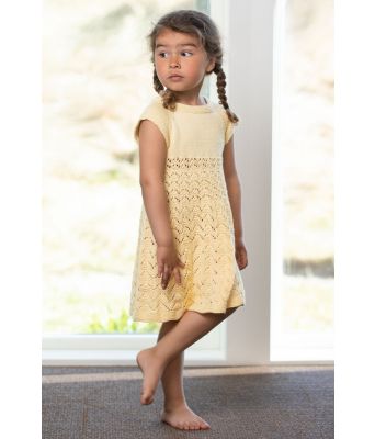 Yasmin strikkekjole til jente - Viking 2122-04