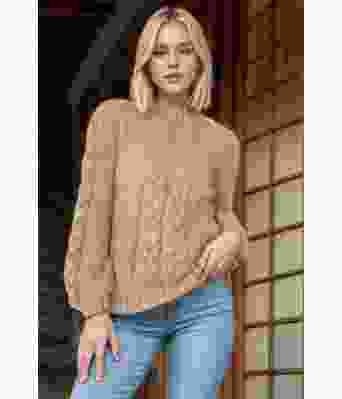 Beige Poppy genser - Belfilato 101-43041