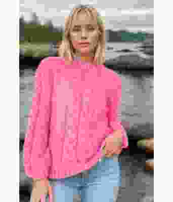 Neonrosa Poppy genser - Belfilato 101-47957