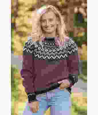 Fiolett riddari genser - Istex 91002 Violet heather