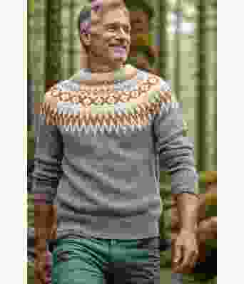 Grå rallergenser med safrangult mønster - DLG 141-340534003416