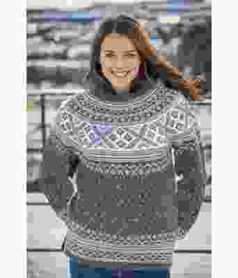 Mørkegrå setesdalsgenser - Viking 1416-12B