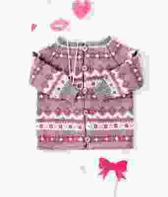 Flamingo jakke med mønster til baby - DG 17-03 