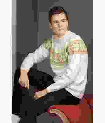 Setesdal-genser modell Sølve hvit - Viking 1904-5B