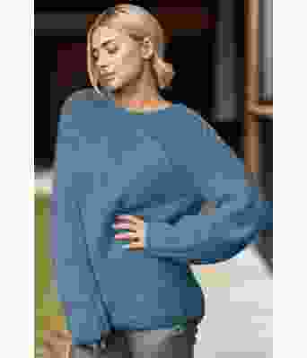 Lys jeansblå Ren genser - Viking 1922-1-326