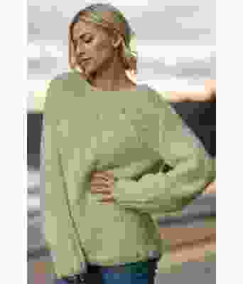 Mosegrønn Ren genser - Viking 1922-1-334