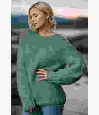 Jadegrønn Ren genser - Viking 1922-1-336