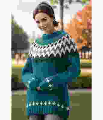 Turkis Takk genser - Viking 1992-4-329302317338