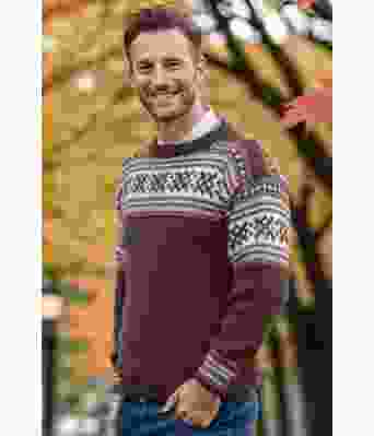 Brun Alexgenser med beige i mønsteret - Viking 2001-7-508502507