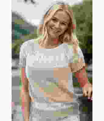 Beige kortermet Vera topp - Viking 2011-1CB