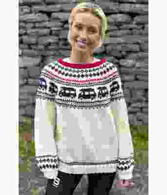 Bobilgenseren i naturhvit - Strikkia 2020-016-SU3400