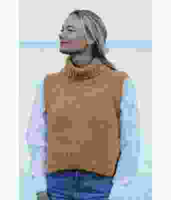 Okergul Lun vest - Strikkia 2024-005-345