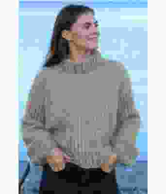 Stella genser sandfarget - Strikkia 2024-008-506