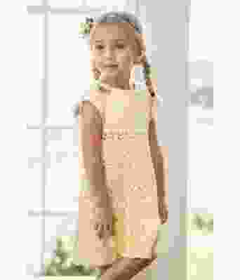 Lysegul Yasmin strikket sommerkjole - Viking 2122-4-543B