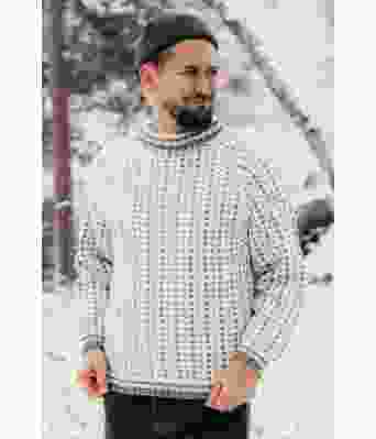 Grindavik islendergenser med raglanfelling i merinoull - DLG 22-001D