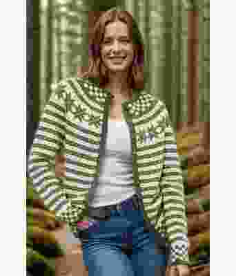 Gressgrønn Fana kofte - Viking 2207-1-533502