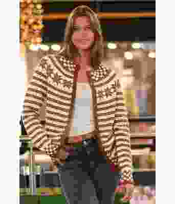 Fanakofta med rustbrun bunnfarge - Viking 2207-1-552502