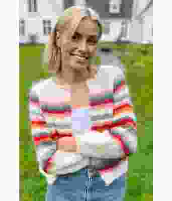 Kiki cardigan i mohairull - Belfilato 23-024B