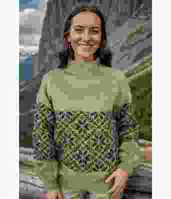 Vårgrønn Fongen genser - DLG 23-045-34623489