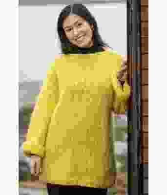 Arley påskegul strikkegenser - Viking 2310-08