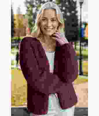 Stella cardigan bordeaux - Belfilato 24-001-47944