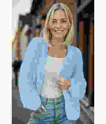 Lyseblå Stella cardigan - Belfilato 24-001-47945