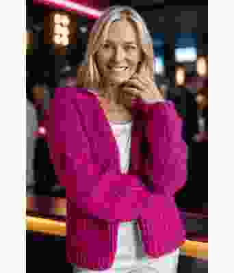 Stella cardigan i pink - Belfilato 24-001-47946