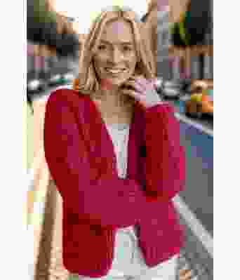 Rød Stella cardigan - Belfilato 24-001-47951