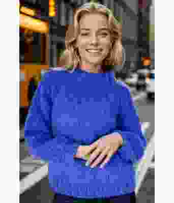 Kongeblå Samara sweater - Belfilato 24-003-45437