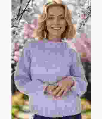 Samara sweater i lys lavendel - Belfilato 24-003-47919