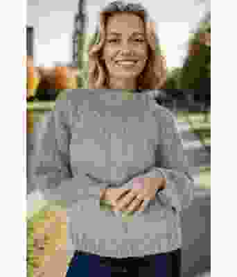 Jadegrønn Samara sweater - Belfilato 24-003-47936