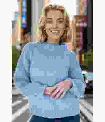 Lyseblå Samara sweater - Belfilato 24-003-47945B