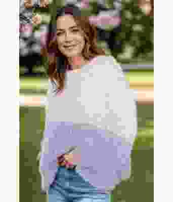 Twotone sweater lys lavendel - Belfilato 24-005-47919