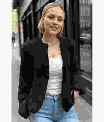 Svart Snuggle soft cardigan - Belfilato 24-006-40090