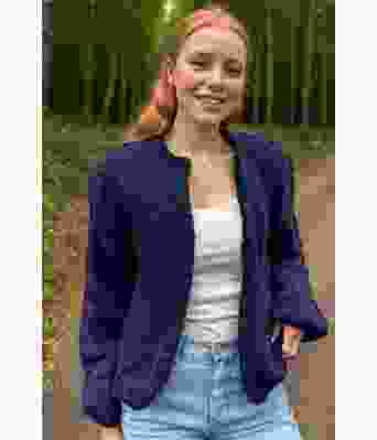 Marine-Snuggle soft-cardigan - Belfilato 24-006-45563