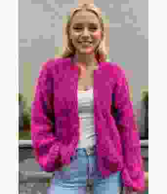 Pink Snuggle soft cardigan - Belfilato 24-006-47946