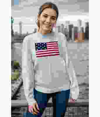 Pudderblå Flagg genser - DLG 24-006-SU3498