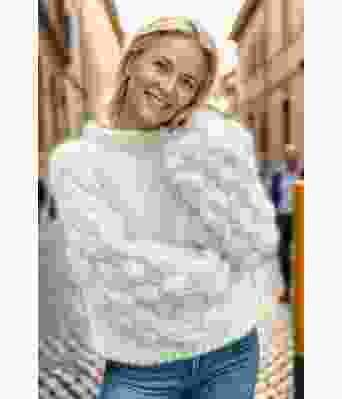 Mintgrønn Bubblecrush genser - Belfilato 24-007-47949