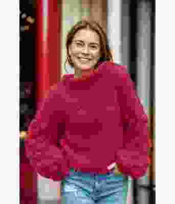 Bubblecrush genseren i dyp rød - Belfilato 24-007-49951