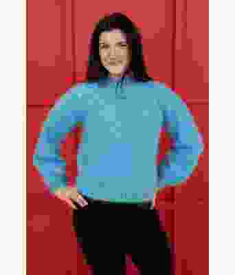 Soft everyday sweater i isblå - Belfilato 24-009-47945