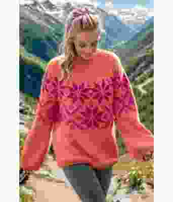 Oransje Lunagenser med cerise mønster - Viking 2416-2-351362