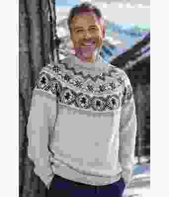 Mikkal genser med koks mønster - Viking 2428-12-512502517513