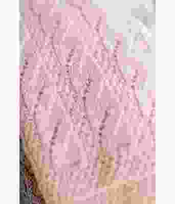 Rosa babyteppe med hullmønster - DG 321-22