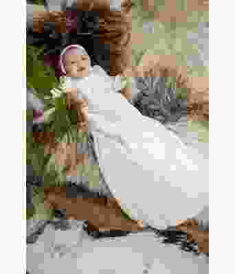 Evy dåpskjole med kyse og sko - DG 411-11