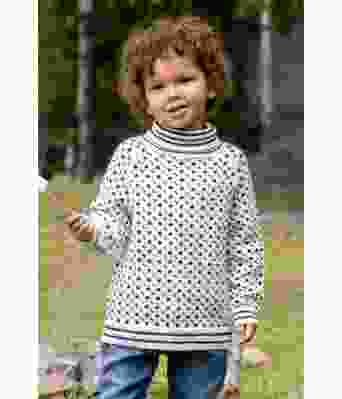 Klassisk islender til barn hvit - DG 435-07